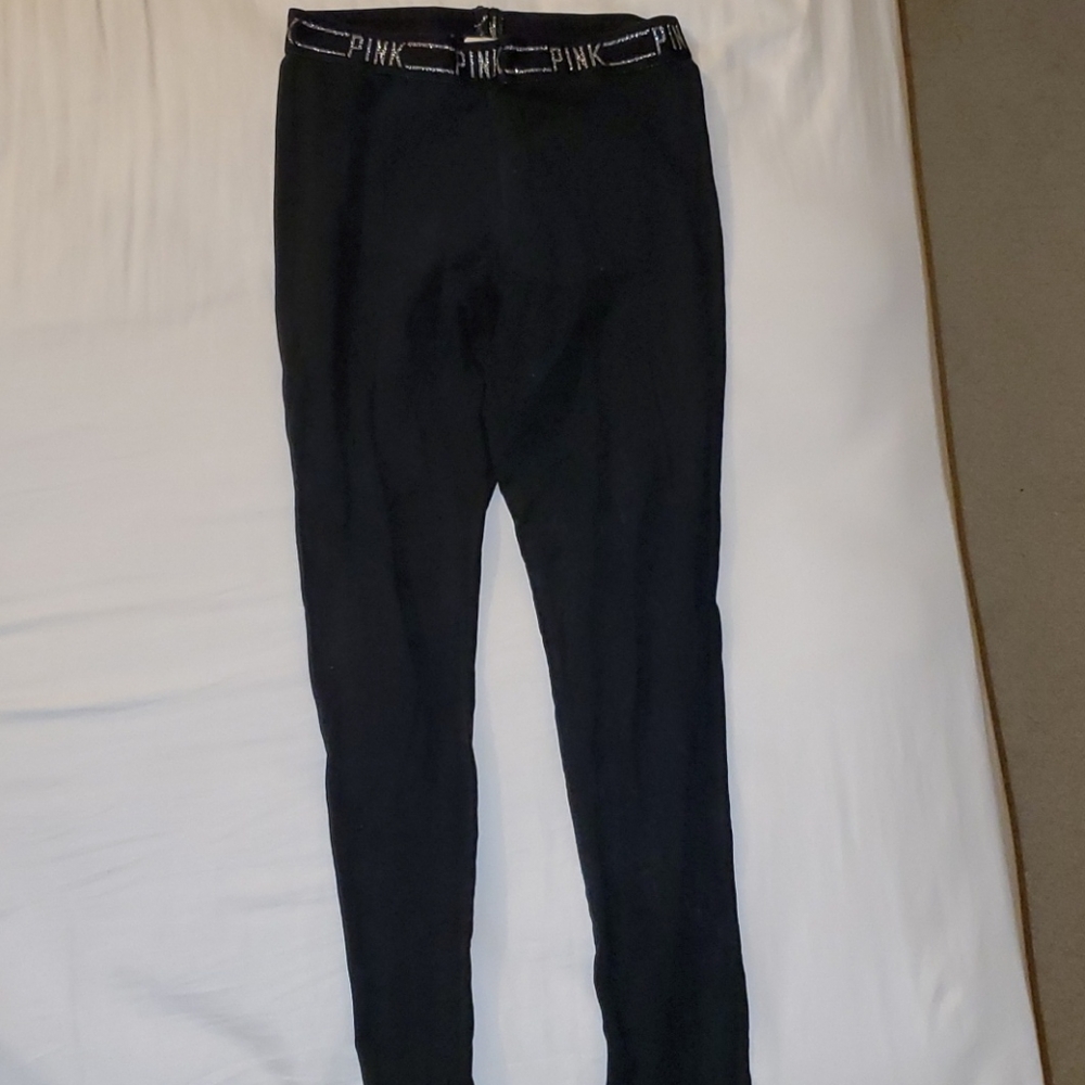 PINK Black Leggings